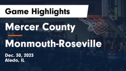 Mercer County  vs Monmouth-Roseville  Game Highlights - Dec. 30, 2023