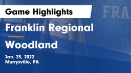 Franklin Regional  vs Woodland  Game Highlights - Jan. 25, 2022