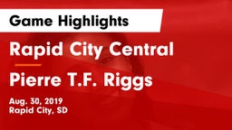 Rapid City Central  vs Pierre T.F. Riggs  Game Highlights - Aug. 30, 2019