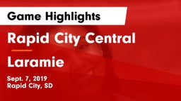 Rapid City Central  vs Laramie  Game Highlights - Sept. 7, 2019