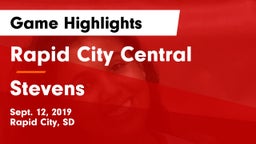 Rapid City Central  vs Stevens Game Highlights - Sept. 12, 2019