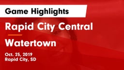 Rapid City Central  vs Watertown Game Highlights - Oct. 25, 2019