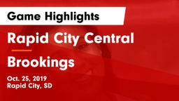 Rapid City Central  vs Brookings Game Highlights - Oct. 25, 2019