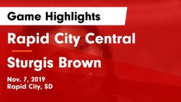 Rapid City Central  vs Sturgis Brown  Game Highlights - Nov. 7, 2019