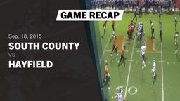 Recap: South County  vs. Hayfield  2015