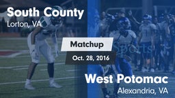 Matchup: South County High vs. West Potomac  2016