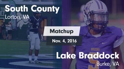Matchup: South County High vs. Lake Braddock  2016