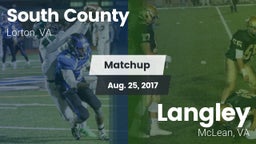 Matchup: South County High vs. Langley  2017