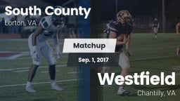 Matchup: South County High vs. Westfield  2017