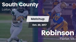 Matchup: South County High vs. Robinson  2017