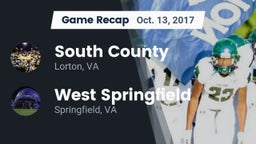 Recap: South County  vs. West Springfield  2017