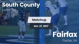 Matchup: South County High vs. Fairfax  2017