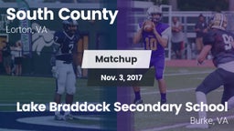 Matchup: South County High vs. Lake Braddock Secondary School 2017