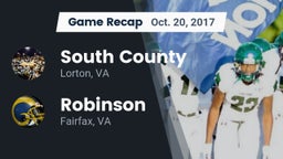 Recap: South County  vs. Robinson  2017