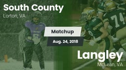 Matchup: South County High vs. Langley  2018
