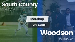 Matchup: South County High vs. Woodson  2018