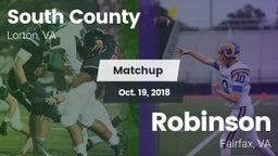 Matchup: South County High vs. Robinson  2018