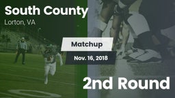 Matchup: South County High vs. 2nd Round 2018