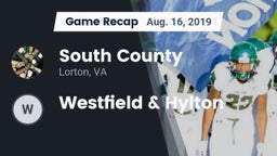 Recap: South County  vs. Westfield & Hylton 2019