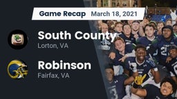 Recap: South County  vs. Robinson  2021