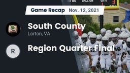 Recap: South County  vs. Region Quarter Final 2021