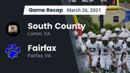 Recap: South County  vs. Fairfax  2021