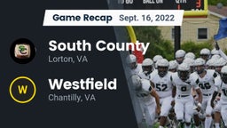 Recap: South County  vs. Westfield  2022