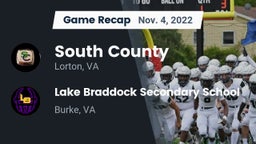 Recap: South County  vs. Lake Braddock Secondary School 2022