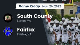 Recap: South County  vs. Fairfax  2022