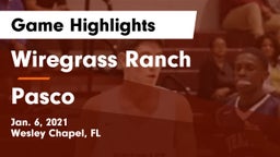 Wiregrass Ranch  vs Pasco Game Highlights - Jan. 6, 2021