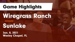 Wiregrass Ranch  vs Sunlake  Game Highlights - Jan. 8, 2021