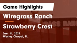 Wiregrass Ranch  vs Strawberry Crest Game Highlights - Jan. 11, 2022