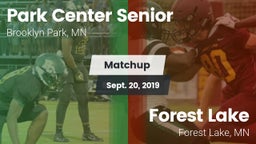 Matchup: Park Center Senior vs. Forest Lake  2019