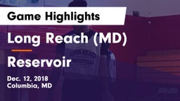 Long Reach  (MD) vs Reservoir  Game Highlights - Dec. 12, 2018
