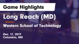 Long Reach  (MD) vs Western School of Technology Game Highlights - Dec. 17, 2019