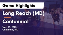 Long Reach  (MD) vs Centennial  Game Highlights - Jan. 25, 2023