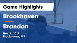 Brookhaven  vs Brandon  Game Highlights - Nov. 9, 2017