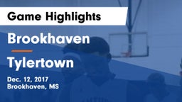 Brookhaven  vs Tylertown  Game Highlights - Dec. 12, 2017