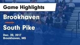 Brookhaven  vs South Pike  Game Highlights - Dec. 20, 2017