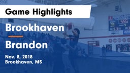 Brookhaven  vs Brandon  Game Highlights - Nov. 8, 2018