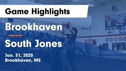 Brookhaven  vs South Jones  Game Highlights - Jan. 31, 2020