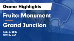 Fruita Monument  vs Grand Junction  Game Highlights - Feb 3, 2017