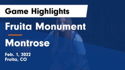 Fruita Monument  vs Montrose  Game Highlights - Feb. 1, 2022