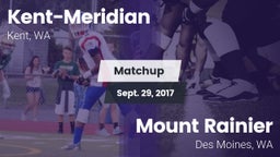 Matchup: Kent-Meridian High vs. Mount Rainier  2017