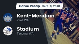 Recap: Kent-Meridian   vs. Stadium  2018