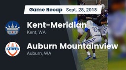 Recap: Kent-Meridian   vs. Auburn Mountainview  2018