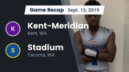 Recap: Kent-Meridian   vs. Stadium  2019