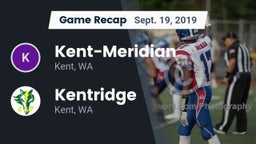 Recap: Kent-Meridian   vs. Kentridge  2019