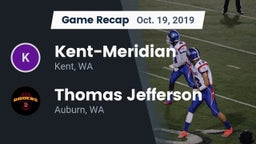 Recap: Kent-Meridian   vs. Thomas Jefferson  2019