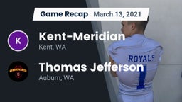 Recap: Kent-Meridian   vs. Thomas Jefferson  2021